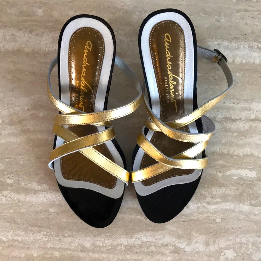 Andrea Valarino wrap sandals